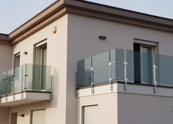 Balaustra vetro da terrazzino