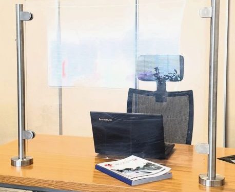 Paratia protettiva plexiglass