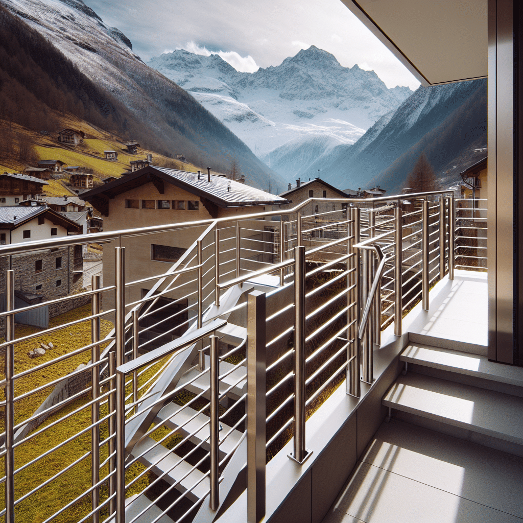 Parapetti in acciaio inox per esterni ad Aosta: sicurezza per climi rigidi e design moderno