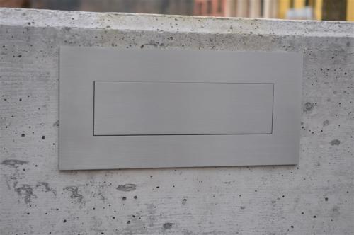 A16-Buca delle lettere in acciaio inox