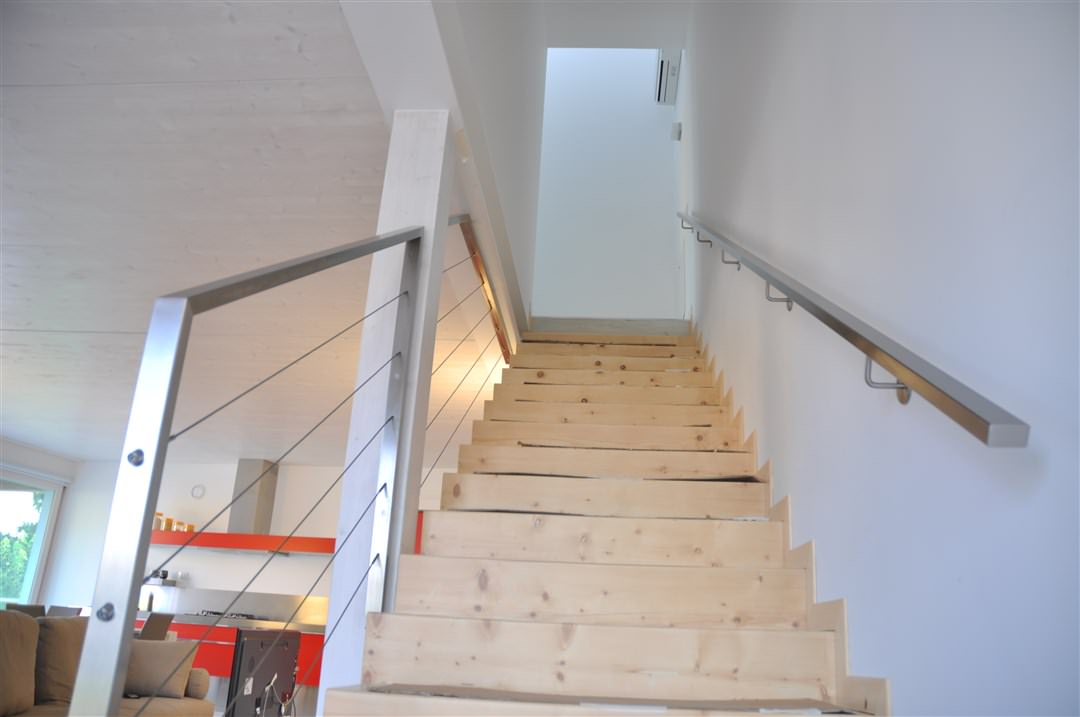 C20-Corrimano in tubolare rettangolare