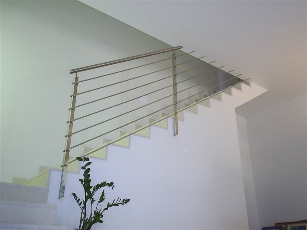 E20-Parapetto scala in acciaio inox