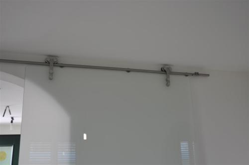 I32-Guida inox a vista per porte scorrevoli